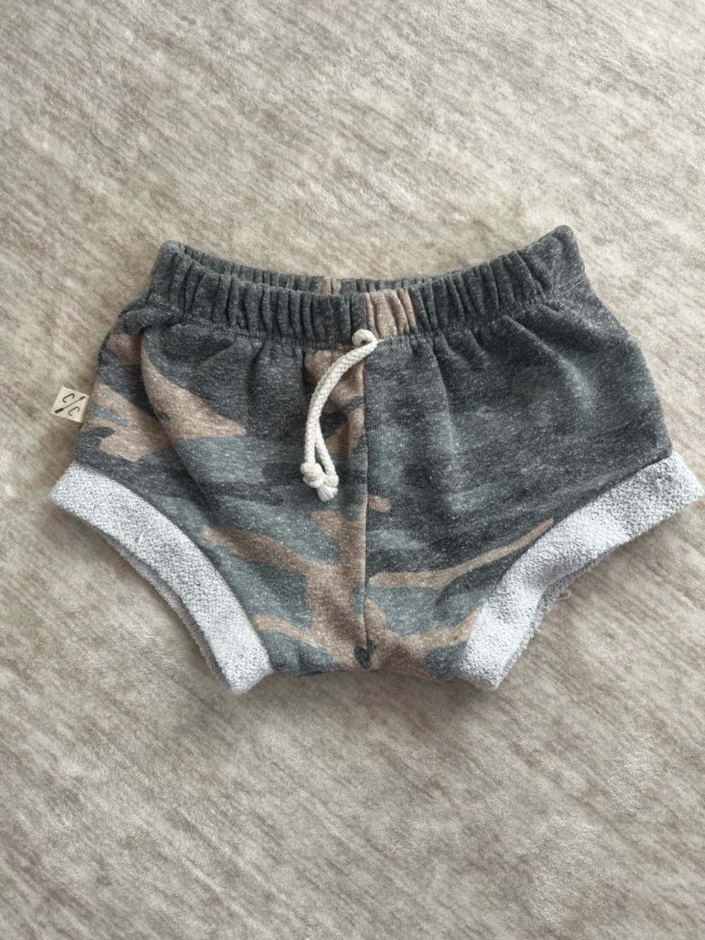 Childhoods Clothing Faded Camo Shorties 3T